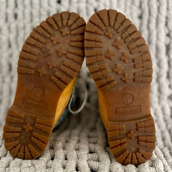 Timberland Earthkeepers Canvas Fold-Down Boots Rare Wheat Floral Size 9 - Picture 13 of 16